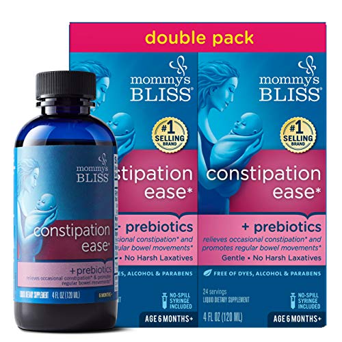 Mommy’s Bliss Constipation Ease with Prebiotics, Promotes Bowel Movements, Gentle & Safe,...
