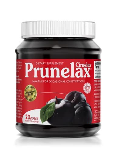 Prunelax/ Ciruelax Natural Laxative Regular for Occasional Constipation, Jam, Red or White Case, 10.6...